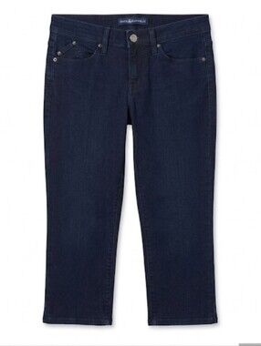 Rock and Republic women's cropped dark blue denim size 8